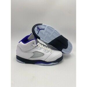 Nike Air Jordan 5 Retro PS White/Concord 440889 141 Size 13 C Brand New